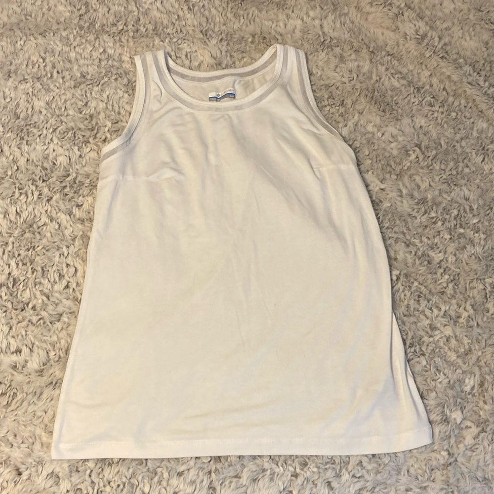 Columbia Athletic Tank Top White Small